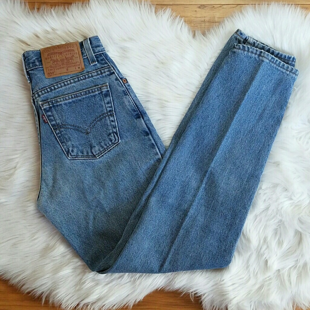 Vintage Levi's 550 High Waist Mom Jeans 26